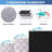 4-Pack Black Underbed Storage Bags With Clear Window And 2 Reinforced Handles