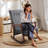 Rocking Chair with Solid Wood Legs-254849778