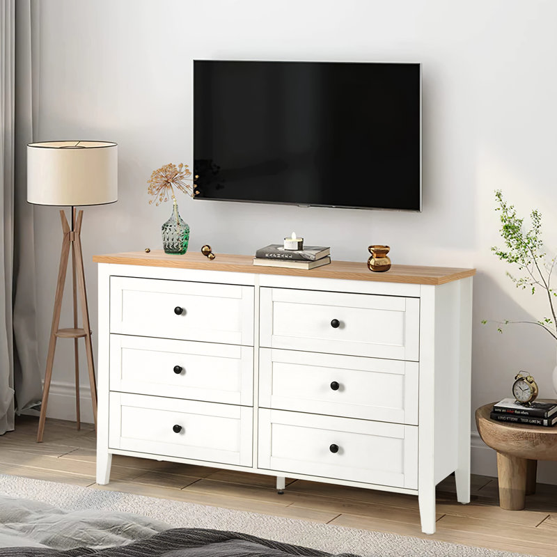 Commode 6 tiroirs Kostival, Bois