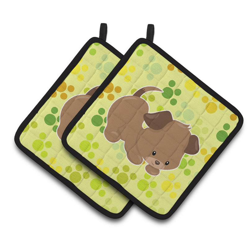Cuisinier poignée pawprints chiot de caroline trésors