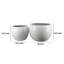 Ensemble de 2 pots à fleurs en céramique blanc brillant-112858235