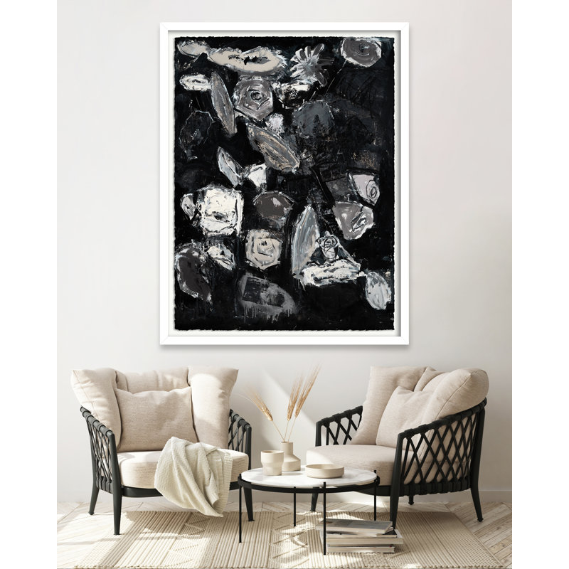 «Moonlit Garden» par Robert Robinson - Impression de cadre ouvert sur papier