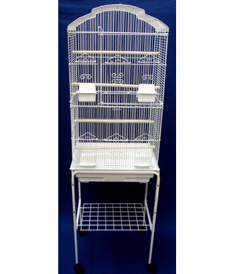 Shell Top Small Bird Cage with Stand