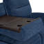 Canapé inclinable électrique de 87,8 po de largeur avec console rabattable et éclairage DEL Endrik, canapé 3 places pour petits espaces de salon et véhicule récréatif-1416733265