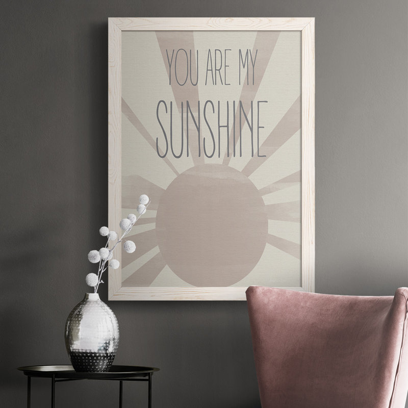 Soleil Tijs, Cadre blanc, H 37,5 po x l 27,5 po x P 1 po