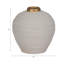 Petit vase en céramique blanc 8 "