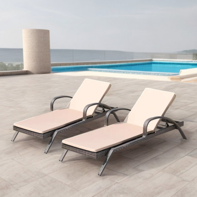 Loegan Outdoor Chaise Lounge
