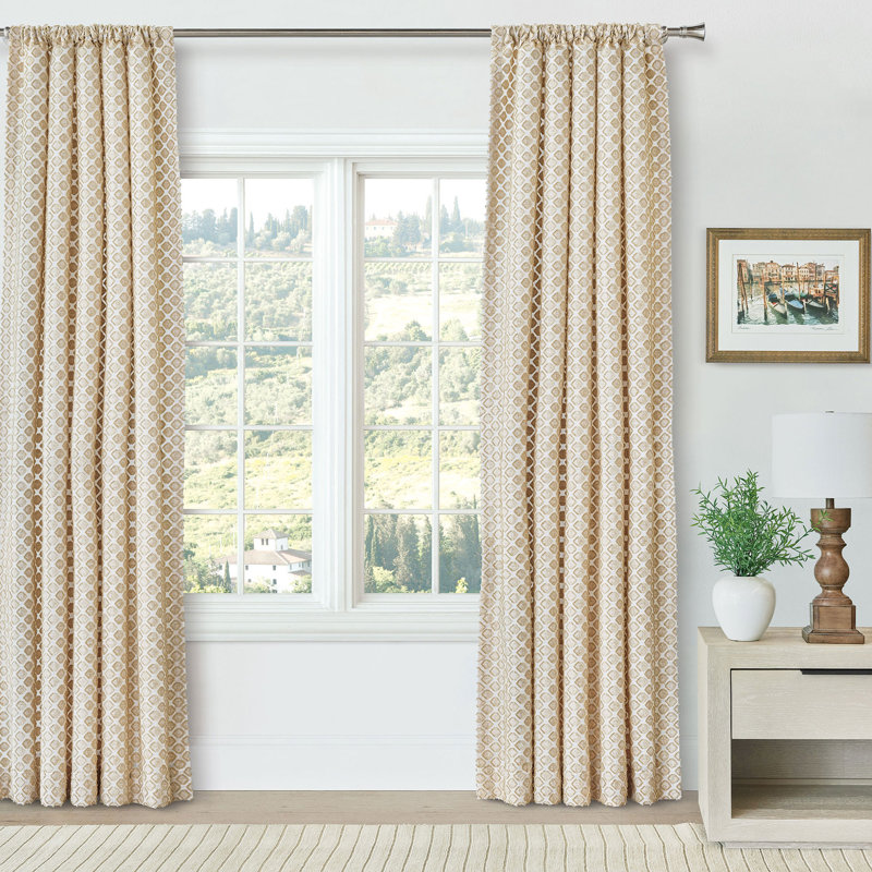 San Savino Room Darkening Curtain, 96" W x 84" L