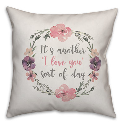 Floral Throw Pillow