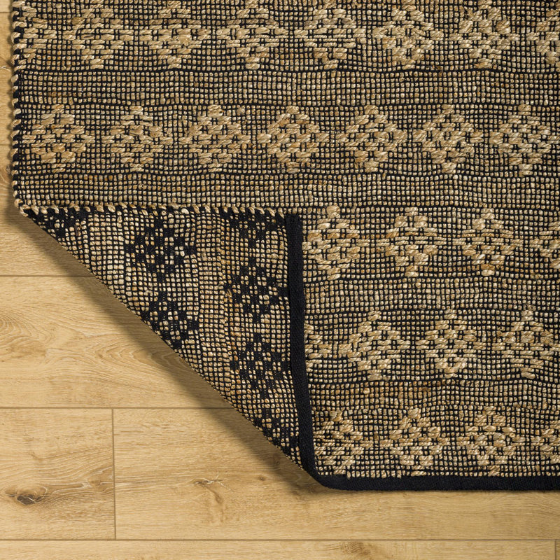 Cotton Geometric Indoor Rug, Rectangle 9' x 12'