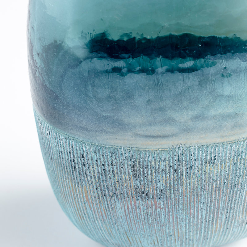 Vase de table en verre 10,25 po Cape Caspian