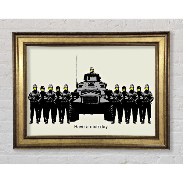Brayden Studio Have A Nice Day Grey - Single Picture Frame Art Prints ...