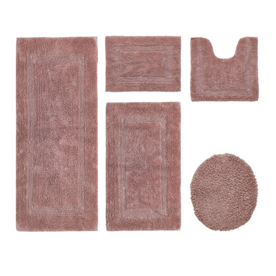Ensemble de tapis pour salle de bain 5 pièces Lux Premium 2370 GSM