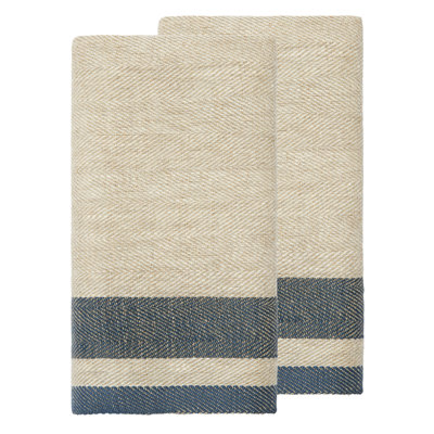 Gordes Tea Towel - Blue/Natural - 20" x 30"