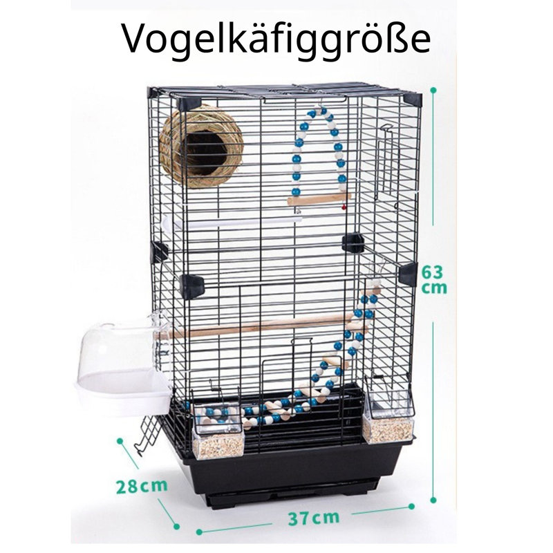 63cm Iron Table Top Bird Cage
