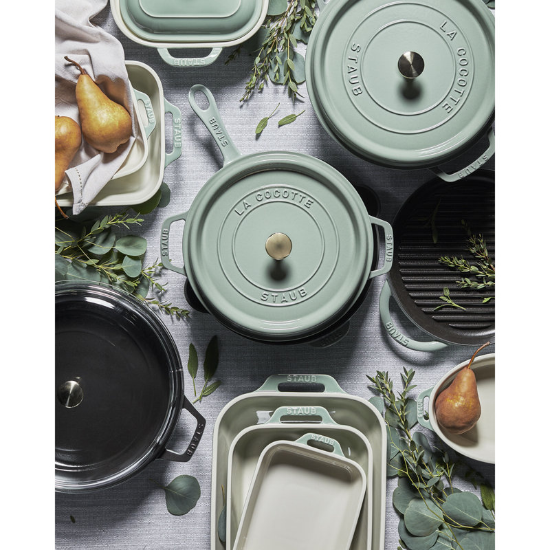 Ensemble de plats de cuisson rectangulaires en eucalyptus 3 pièces Staub, Eucalyptus, 16,85 po x 10,67 po