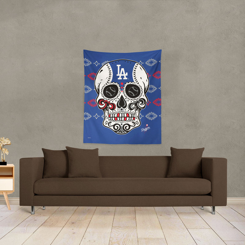 Polyester Wall Decor on Wall Hanging, 34" H x 60" W x 0.50" D, Blue