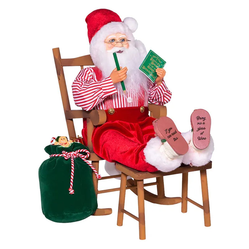 Kringle Klaus Sitting in Chair