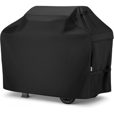 Grill Cover 55 Inch, Heavy Duty Waterproof BBQ Grill Cover For Outdoor Grill, 3-4 Burner Gas Barbecue Grill Cover For Weber, Char-Broil, Nexgrill, Windproof Protection, Black