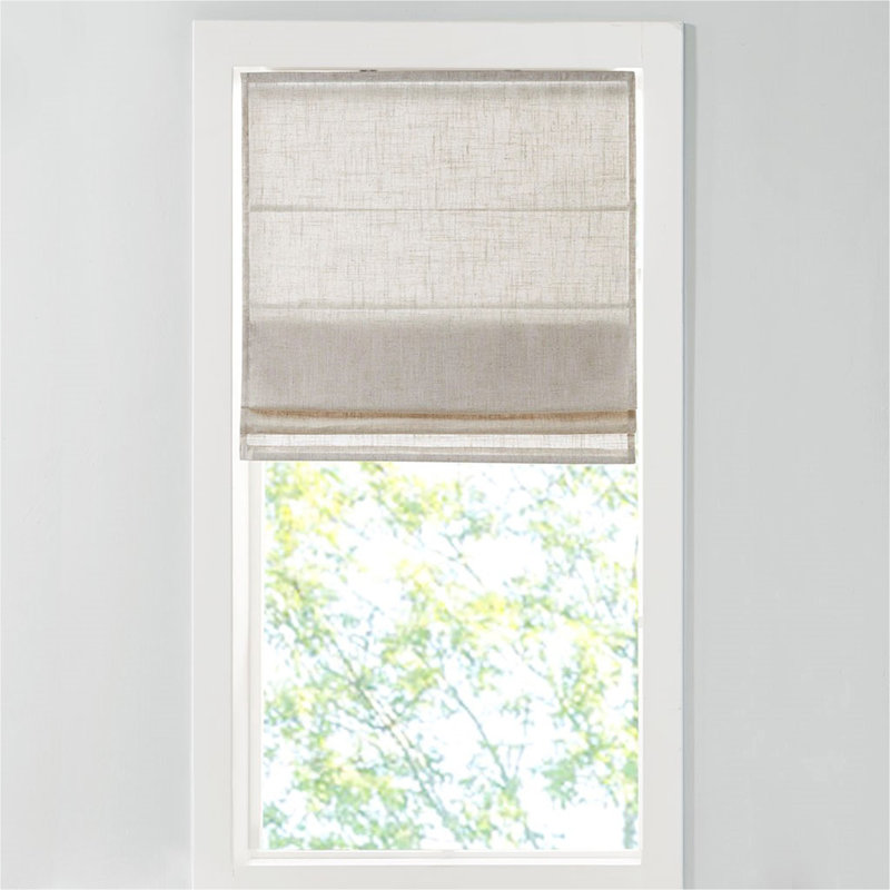 Light Filtering Cordless Roman Shade Natural 31x64"