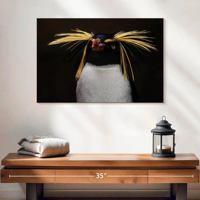 Crowle Southern Rockhopper Penguin, 16" H x 24" W