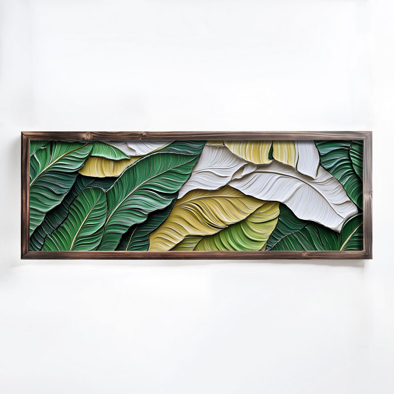 Elegant Decorative Framed MDF Painting, 15.7 x 47.2 x 0.1 inches | 100% MDF with 3 mm Thickness, 100% Pine Wood Frame | UV Printed Artwork for Home Decor, Living Room, Office, Modern Aesthetic