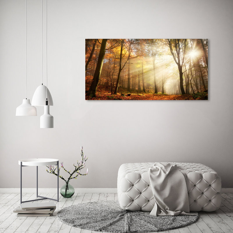 Fog In The Forest - Wrapped Canvas Print