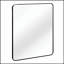Miroir mural de salle de bain rectangulaire 30 po x 36 po avec cadre en verre HD et antirouille pour des reflets clairs et un design élégant