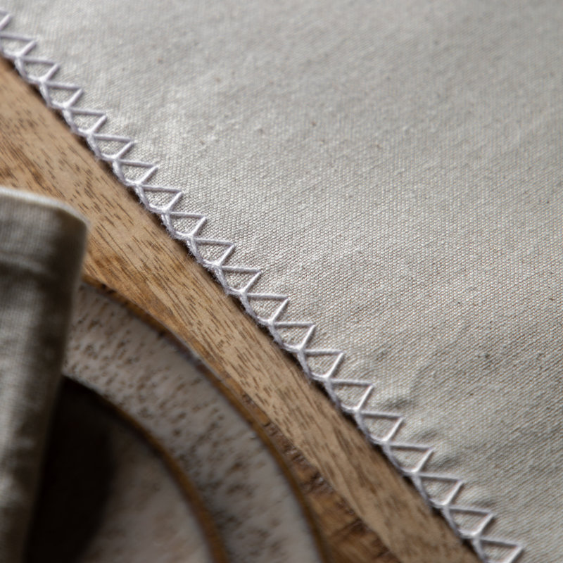 Linen Effect Table Runner Cream 360X2500mm