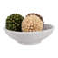 Bol décoratif polyvalent fabriqué à la main - Bol décoratif pour la décoration de la maison, parfait pour un arrangement de table ou un style quotidien - 12 po, blanc-1409821346