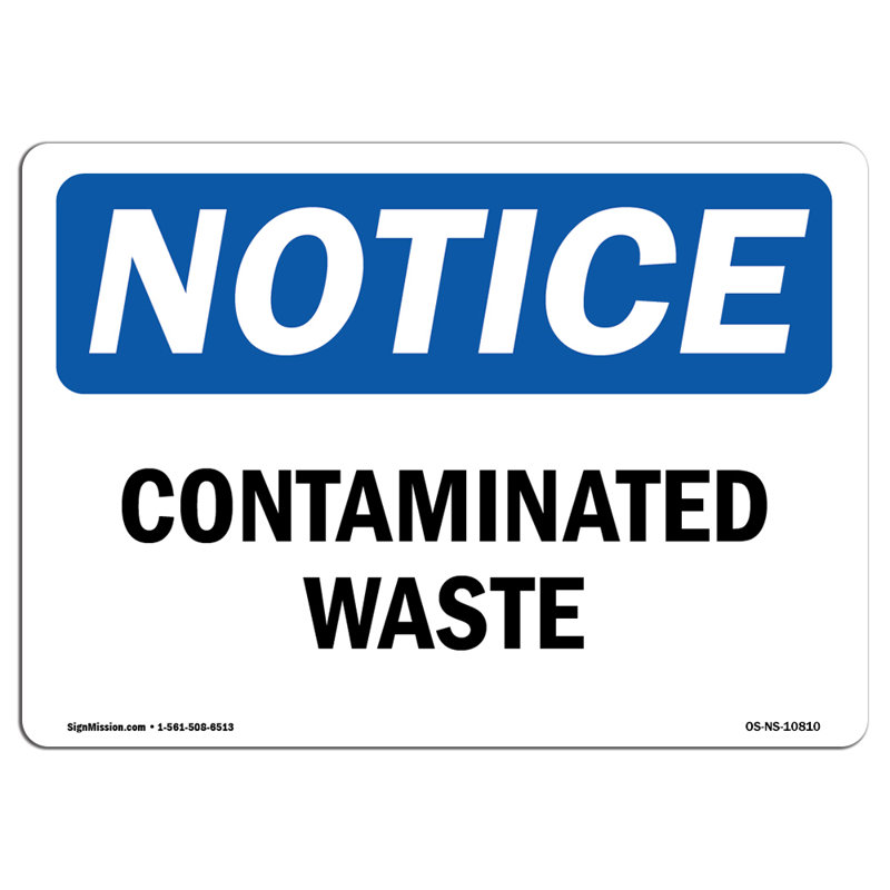 Adhésif décoratif pour déchets contaminés 5 po x 3,5 po