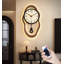 Horloges murales brunes beiges en acrylique-1341461970