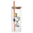 Peanuts Snoopy and Woodstock 6 Piece 23 Ounce Glass Tumbler with Straw and Bamboo Lid in Orange