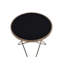 Table de bout ronde en forme de «V» Champagne Finish Champagne