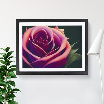 Spirited Rose Flower - Single Picture Frame Print