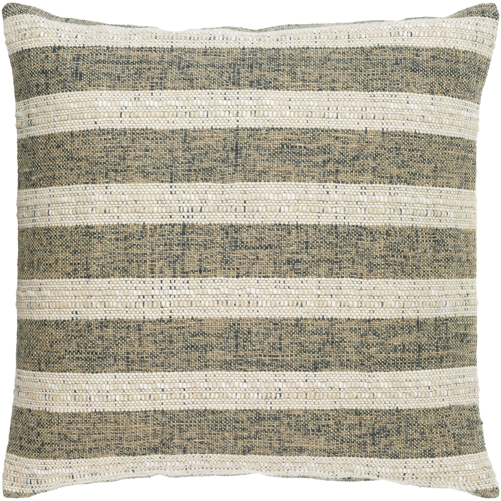 Savion Striped Pillow, 22" x 22", Pillow Cover Only - No Insert, Square