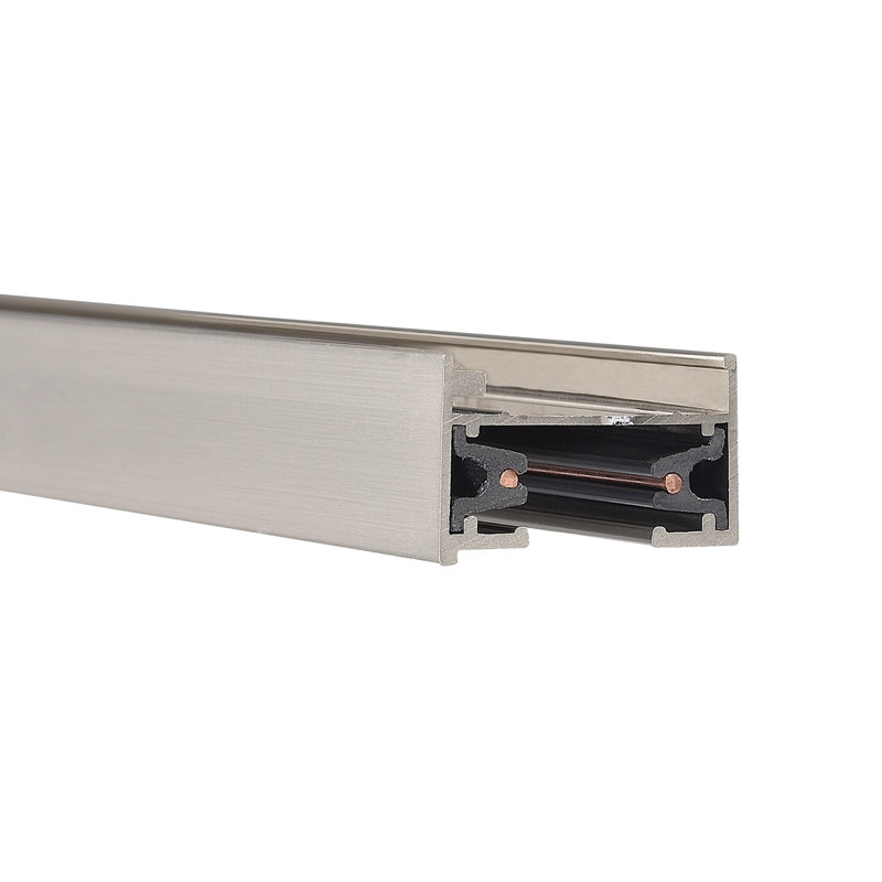 Lightolier Series System Track, Brushed Nickel, 0.75" x 48" x 1.375"