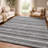 Premium Machine Washable Dream Shag ADS531 Striped Rug-691430780-691430781