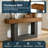 63" Narrow Console Table, 2-Tier Entryway Sofa Table, 11.8" Depth, 260 Lb Capacity, Easy 15-Min Assembly-2104066074