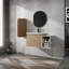 Meuble-lavabo mural avec lavabo et armoire latérale-114704408