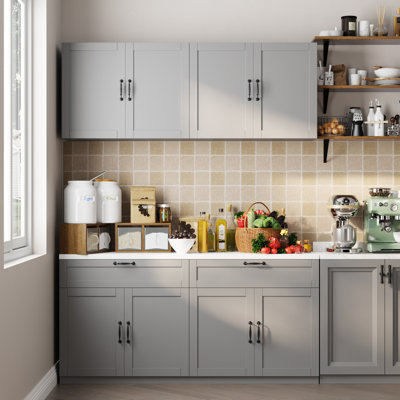 63"W Kitchen Pantry Sideboard Storage Cabinet