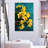 Harnek Daffodils On Teal-108505605