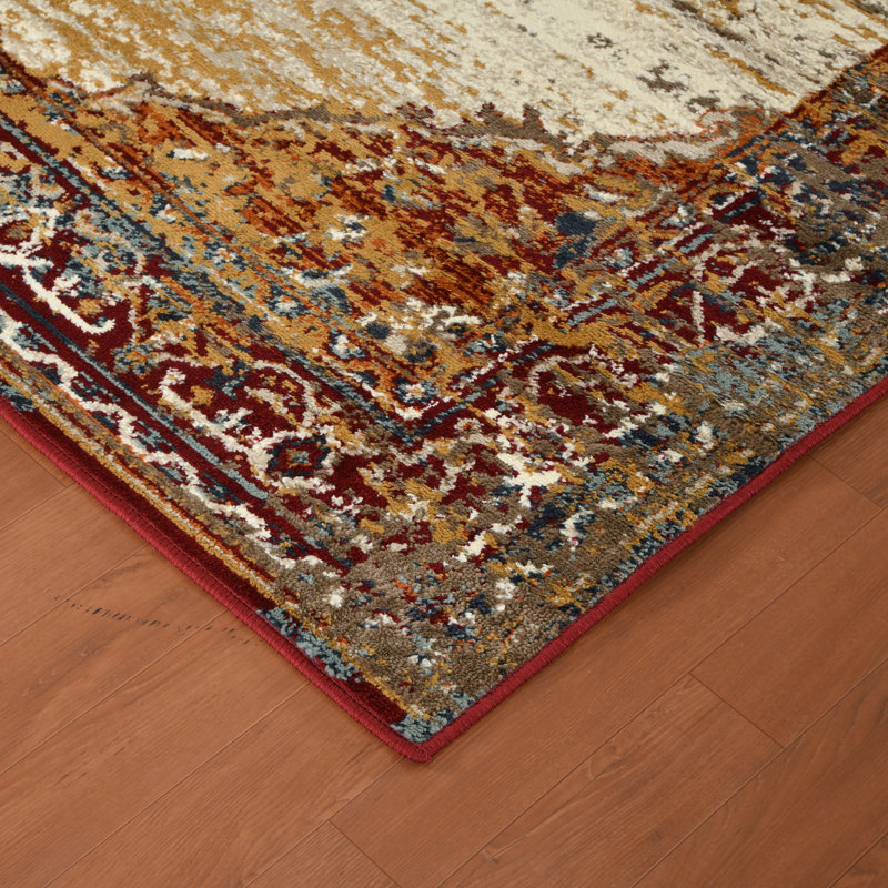 Tapis oriental rouge Dovev, Rectangle 2 pi x 3 pi