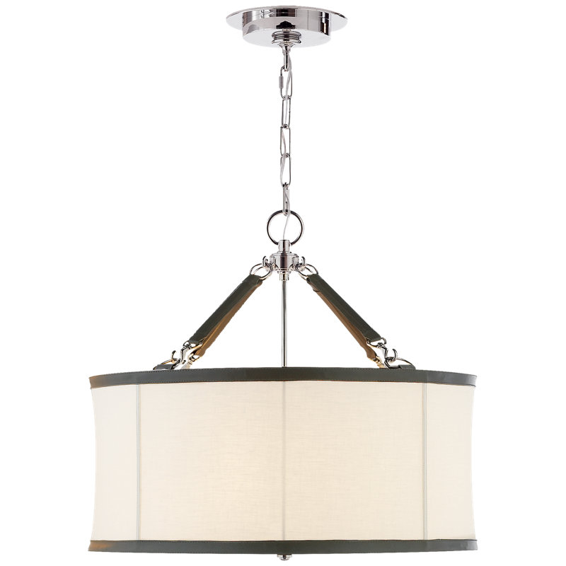 Ralph Lauren Broomfield 3 Light Chandelier, Polished Nickel