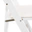 Chaise pliante rembourrée, peu encombrante, facile à transporter, 4 pièces, coussin beige / tablette blanche, salle à manger