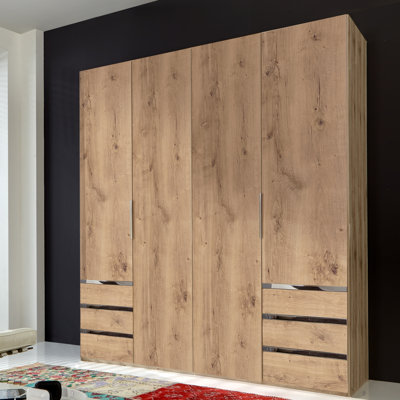 Aelia 4 Door Manufactured Wood Wardrobe