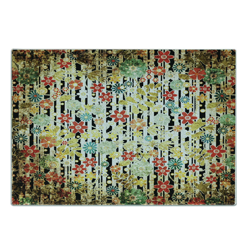 Multicolore planche à découper en verre trempé Ambesonne