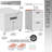 Portable Collapsible Stackable File Boxes Set with Lid and Hanging Files for Efficient Storage