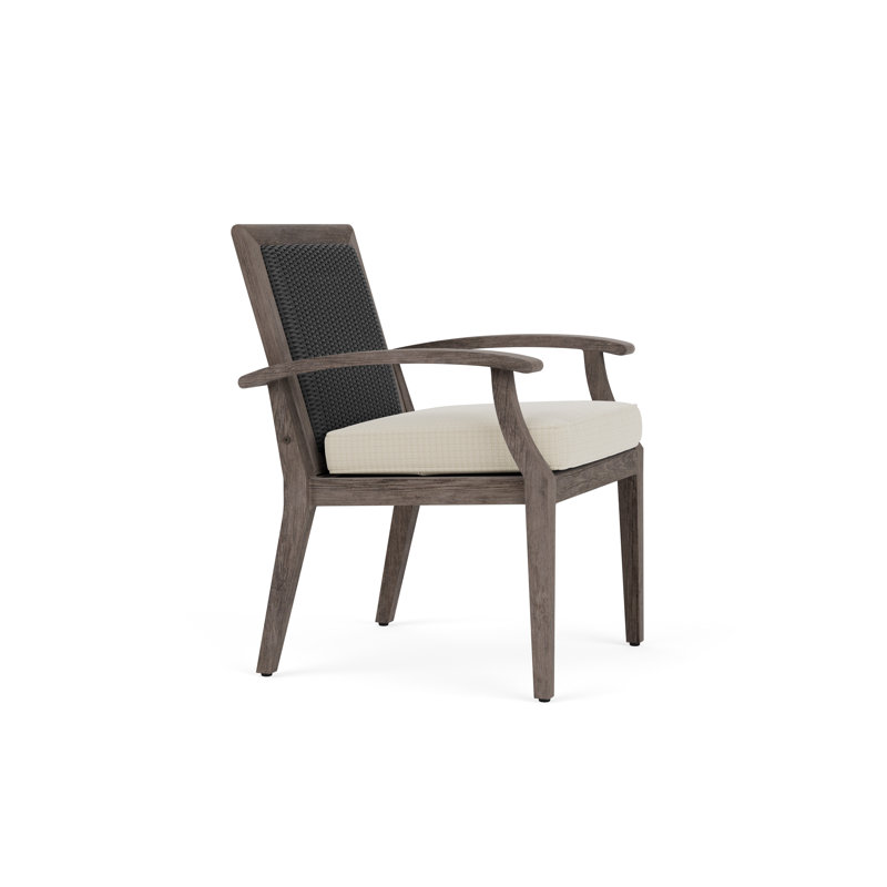 Frontier Outdoor Dining Armchair, Calidora Mist, Charcoal