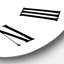 Horloge murale moderne Empowered Cosmic Women Geometric Goddess Series - noir et blanc-59913292